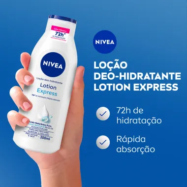 Loção Nivea Lotion Express Hidratação profunda para Pele Normal a Seca 200ml