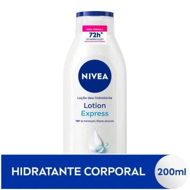 Lo&ccedil;&atilde;o Nivea Lotion Express Hidrata&ccedil;&atilde;o profunda para Pele Normal a Seca 200ml