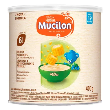 Mucilon Cereal Infantil Sabor Milho a Partir de 6 Meses 400g