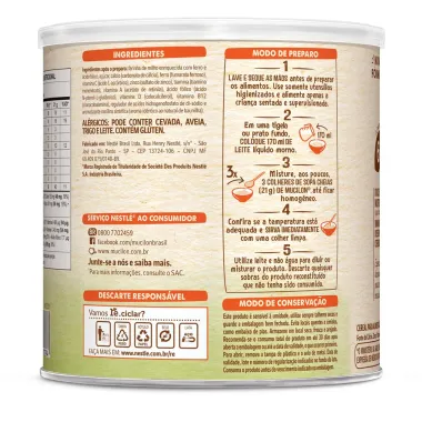 Mucilon Cereal Infantil Sabor Milho a Partir de 6 Meses 400g