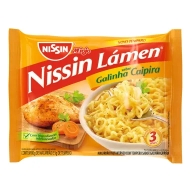 Macarrão Instantâneo Nissin Lámen Sabor Galinha Caipira 85g