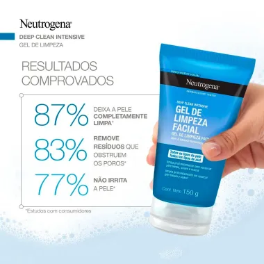 Gel de Limpeza Profunda Neutrogena Deep Clean Pele Mista a Oleosa 150g