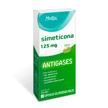 Simeticona 125mg Medley Genérico com 10 Cápsulas