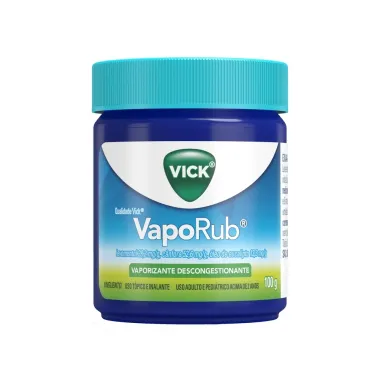 Vick VapoRub Pomada para Gripe e Congest&atilde;o Nasal 100g
