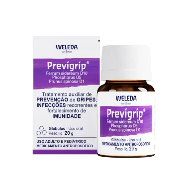 Previgrip Weleda Gl&oacute;bulos com 20g