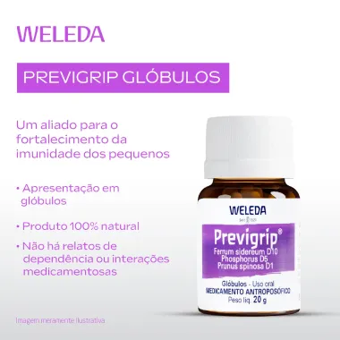 Previgrip Weleda Gl&oacute;bulos com 20g