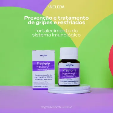 Previgrip Weleda Gl&oacute;bulos com 20g