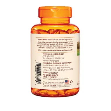 Ômega 3 Fish Oil 1000mg Sundown Naturals com 60 Cápsulas