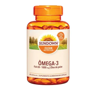 Sundown Ômega 3 1.000mg Suplemento Alimentar com 60 Cápsulas