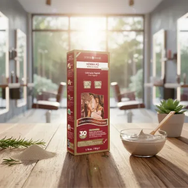 Henna P&oacute; Surya Brasil Castanho Acinzentado Kit