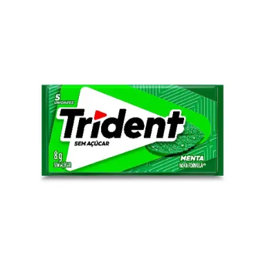 Chiclete Trident Menta 8g com 5 Unidades