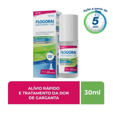 Flogoral Sabor Cereja Spray com 30ml