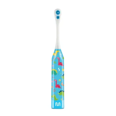 Escova Dental Elétrica Infantil Multilaser Dinossauro Kids Healt Pro 1 Unidade + 1 Refil