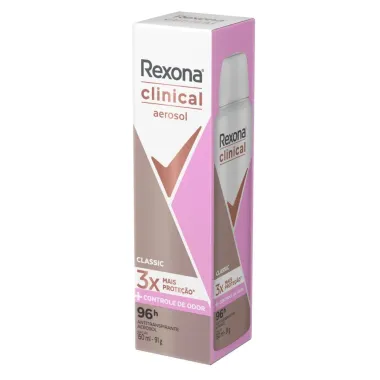 Desodorante Rexona Clinical Classic Aerosol Antitranspirante 96h 150ml