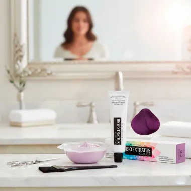 Tintura Creme Bio Extratus Color Corretor Intensificador Violeta 0.2 60ml