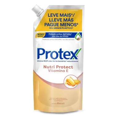 Sabonete L&iacute;quido Protex Vitamina E Refil 500ml