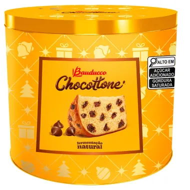 Chocottone Bauducco Gotas de Chocolate Lata 750g