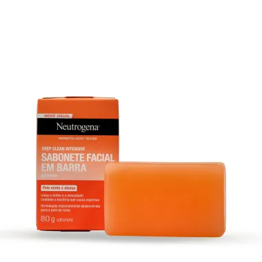 Sabonete Facial Neutrogena Deep Clean Limpeza Profunda 80g