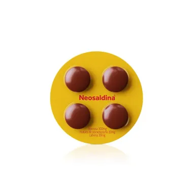 Analg&eacute;sico Neosaldina Dipirona Blister 4 dr&aacute;geas