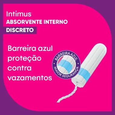 Absorvente Interno Intimus Discreto Médio  24 Unidades