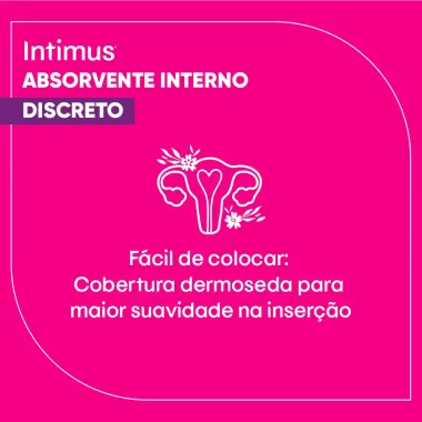 Absorvente Interno Intimus Discreto Médio  24 Unidades