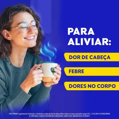 Vick Pyrena Sabor Mel e Lim&atilde;o com 5 Envelopes de 5g cada