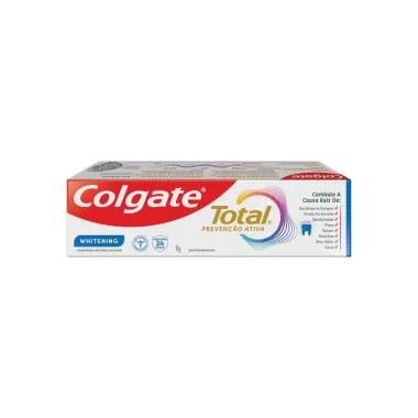 Creme Dental Colgate Total Preven&ccedil;&atilde;o Ativa Whitening com Fl&uacute;or 90g