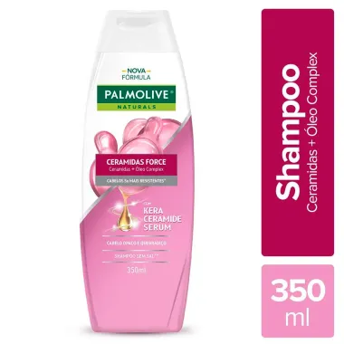 Shampoo Palmolive Naturals Ceramidas Force para Cabelo Opaco e Quebradiço 350ml