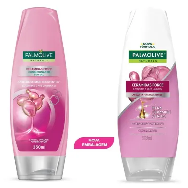 Condicionador Palmolive Naturals Ceramidas Force Sem Sal com 350ml