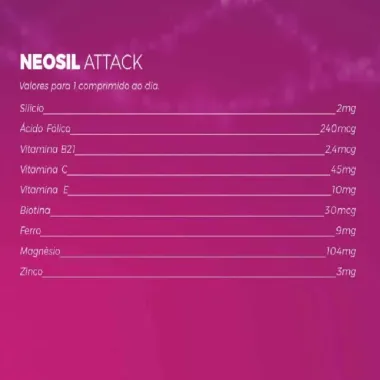 Neosil Attack com 60 Comprimidos Revestidos