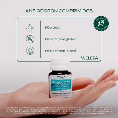 Ansiodoron Weleda 80 Comprimidos