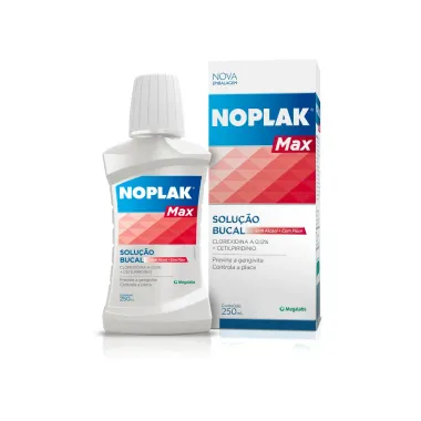 Solução Bucal Noplak Max Com Flúor Sem Álcool com 250ml