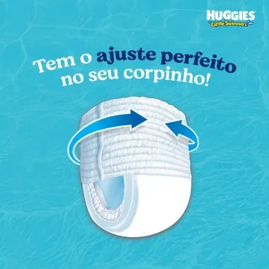 Fralda Huggies Little Swimmers Tamanho P/M 11 Unidades Descart&aacute;veis