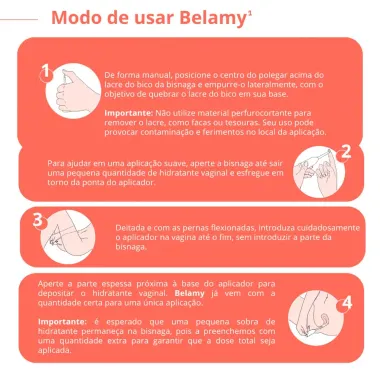 Belamy Gel Hidratante Vaginal com 8 Aplicadores de 2,5g cada