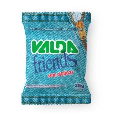 Pastilha Valda Friends sem Açúcar 25g