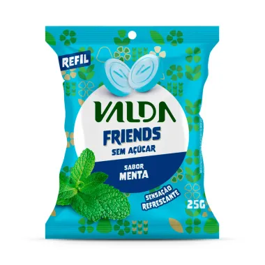 Pastilha Valda Friends sem A&ccedil;&uacute;car 25g