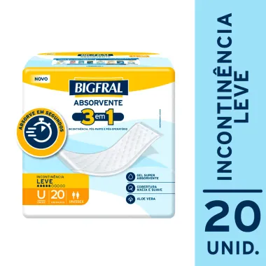 Absorvente Geriátrico Bigfral 20 Unidades