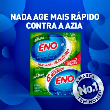 Sal de Fruta Eno Sabor Guaraná com 2 Envelopes de 5g cada