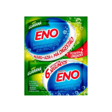 Sal de Fruta Eno Sabor Guaraná com 2 Envelopes de 5g cada