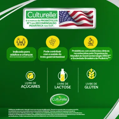Culturelle Junior Probi&oacute;tico Sem Sabor com 6 Sach&ecirc;s