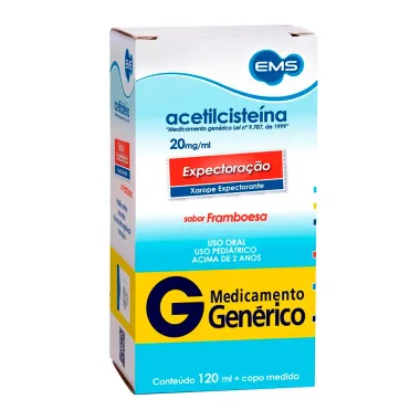 Acetilcisteína 20mg/ml EMS Genérico Xarope com 120ml