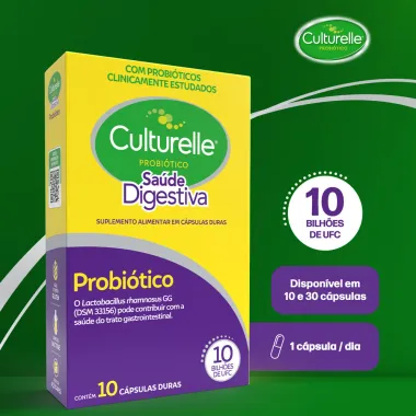 Culturelle Sa&uacute;de Digestiva Probi&oacute;tico com C&aacute;psulas