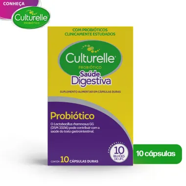 Culturelle Sa&uacute;de Digestiva Probi&oacute;tico com C&aacute;psulas