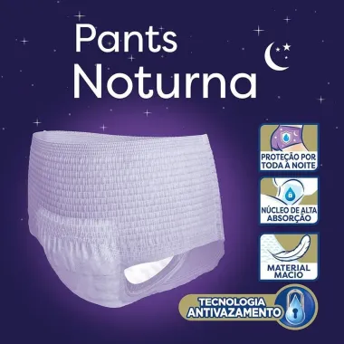Roupa Íntima Tena Pants Noturna P/M 16 Unidades Embalagem Econômica