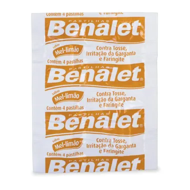 Benalet Pastilhas Sabor Mel e Limão com 4 Unidades