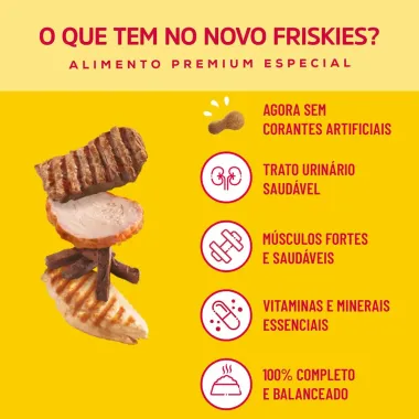 Ração para Gatos Friskies Adulto Sabor Mix de Carnes com 3kg