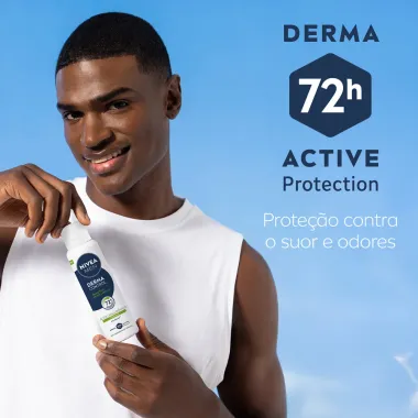 Desodorante Nivea Men Derma Control Sensitive Aerossol 72h Antitranspirante 150ml