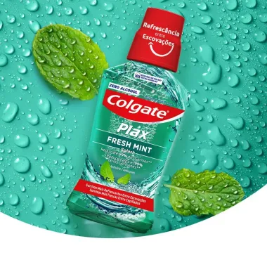 Solução Bucal Colgate Plax Fresh Mint com Flúor sem Álcool 60ml