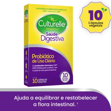 Culturelle Probiótico Saúde Digestiva com 30 Cápsulas