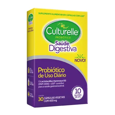 Culturelle Probi&oacute;tico Sa&uacute;de Digestiva com 30 C&aacute;psulas